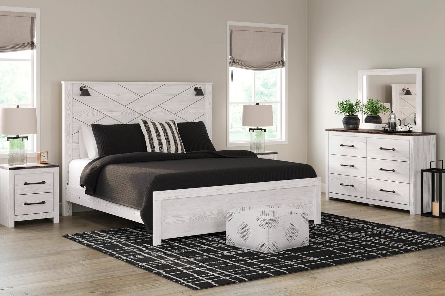 4pcs & 5pcs ASB1190 Gerridan Bedroom Set