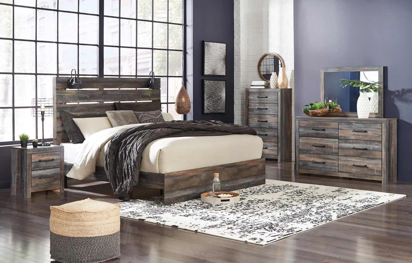 4pcs ASB211 Drystan Bedroom Set
