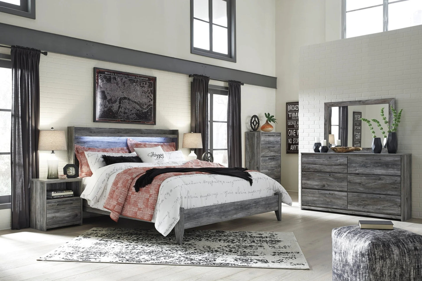 4pcs & 5pcs ASB221 Baystorm Bedroom Set