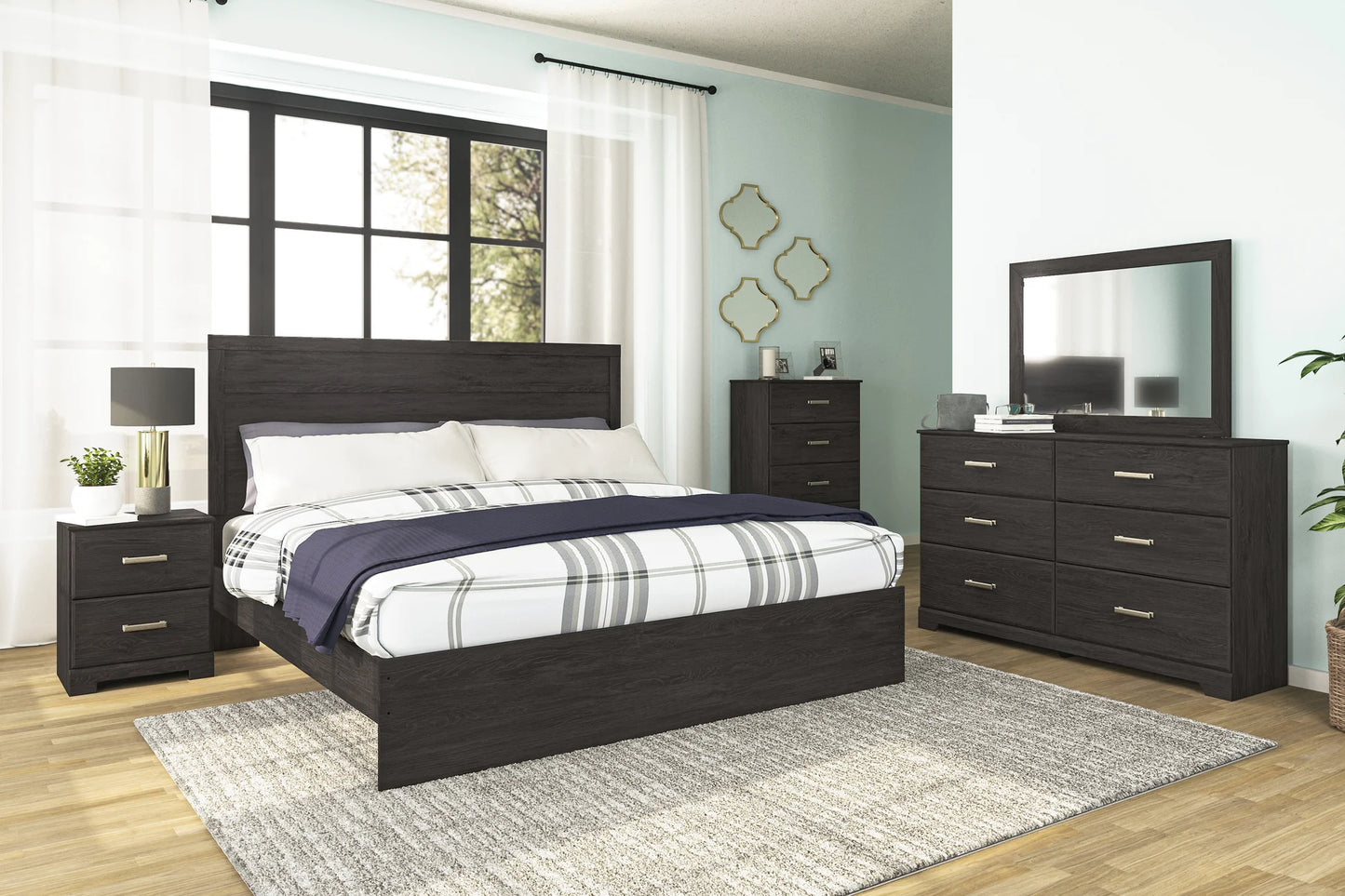 4pcs & 5pcs ASB2589 Belachime Bedroom Set