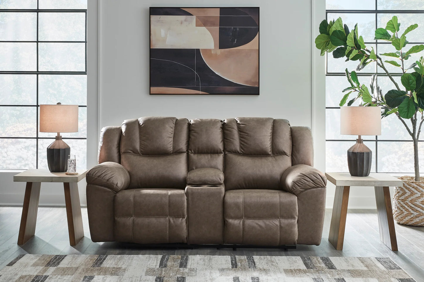 ASPC64506 Lowilla Reclining Sofa & Loveseat Set