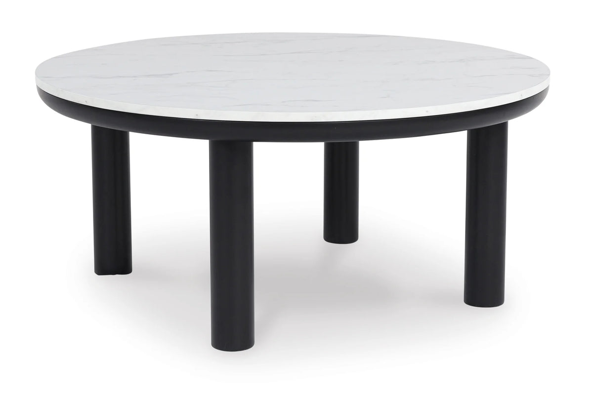 AST159-13 Xandrum Black/White Table Set