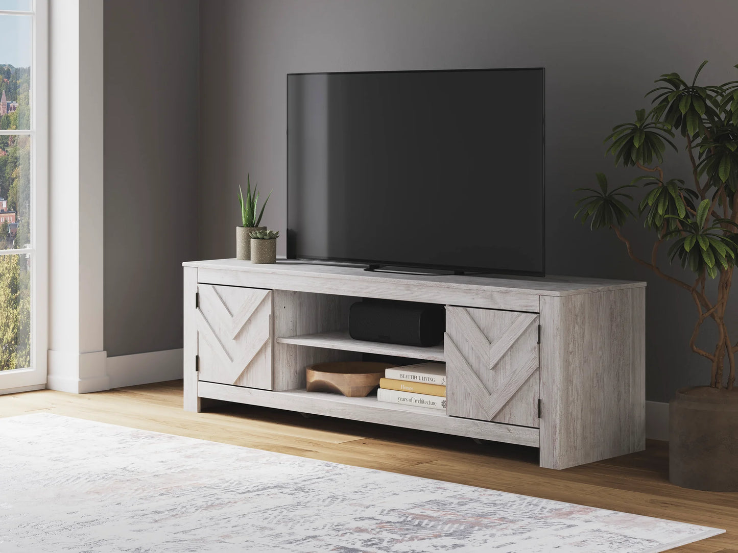ASW3788-68 Cayboni TV Stand w/Fireplace
