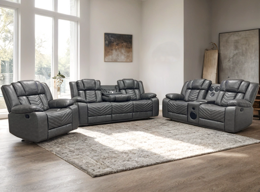 Ace Gray - 3PC Reclining Set