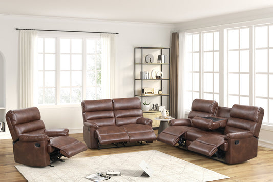 3pcs Albert41 Reclining Sofa & Loveseat Reclining Sofa Set