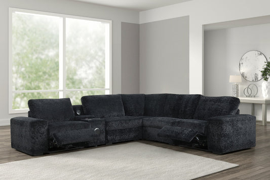 Amelia Black Power Reclining Sectional