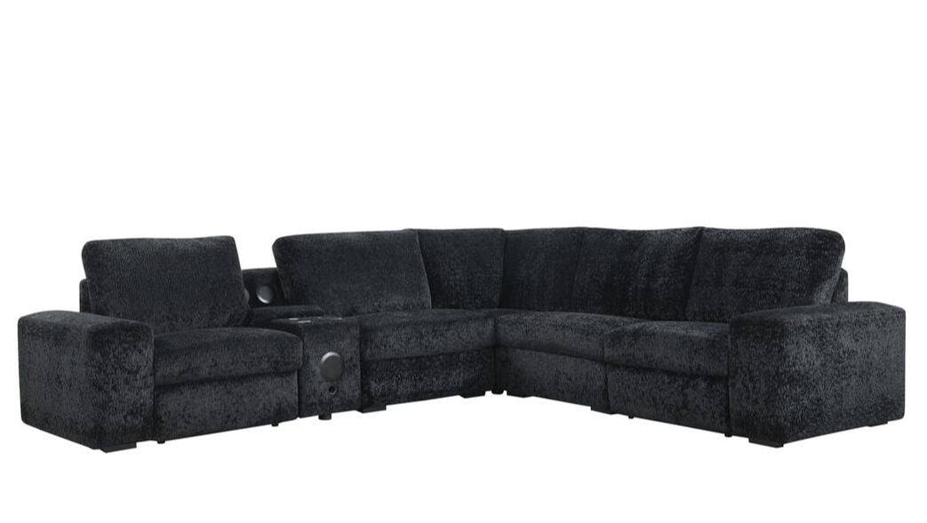 Amelia Black Power Reclining Sectional
