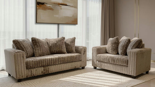 S300 Gia (Mocha) - 2 PCS Sofa & Loveseat