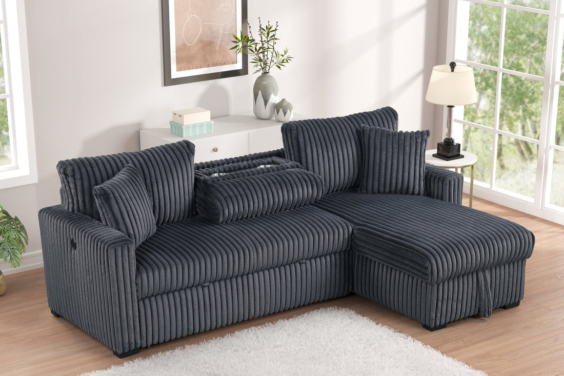 Aria Charcoal Sectional