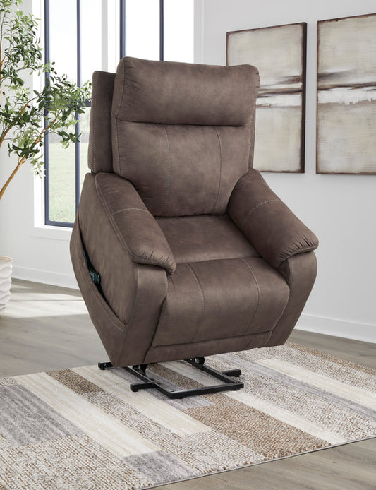 Ashley 1350412  Espresso  Power Lift Recliner (Heat/Massage)