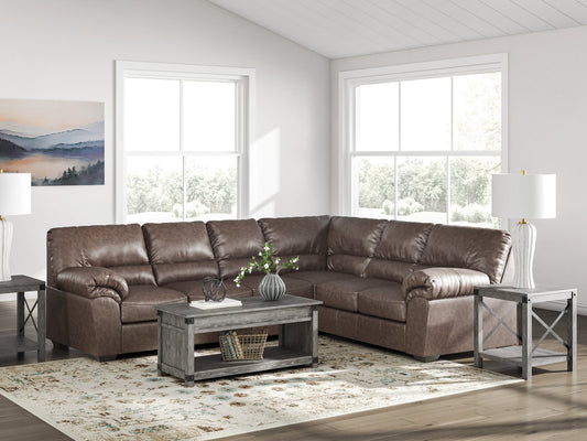 Ashley 277-05 - 3PC Umber Sectional