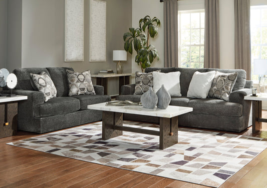 Ashley 314-02 Smoke Oversized Sofa & Loveseat