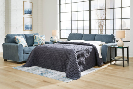 Ashley 4060539 Queen Blue Sleeper Sofa