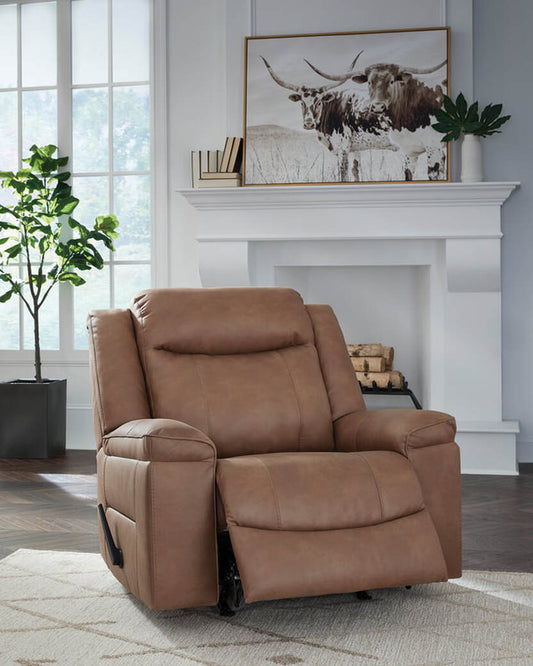 Ashley 6530825 Caramel Oversized "BIG MANS" Rocker Recliner