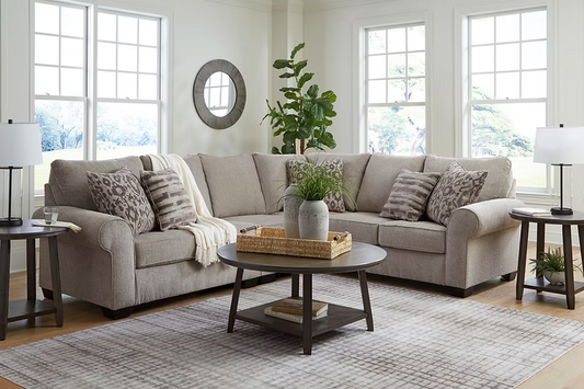 Ashley 90603 Claireah Umber Polyster Sectional