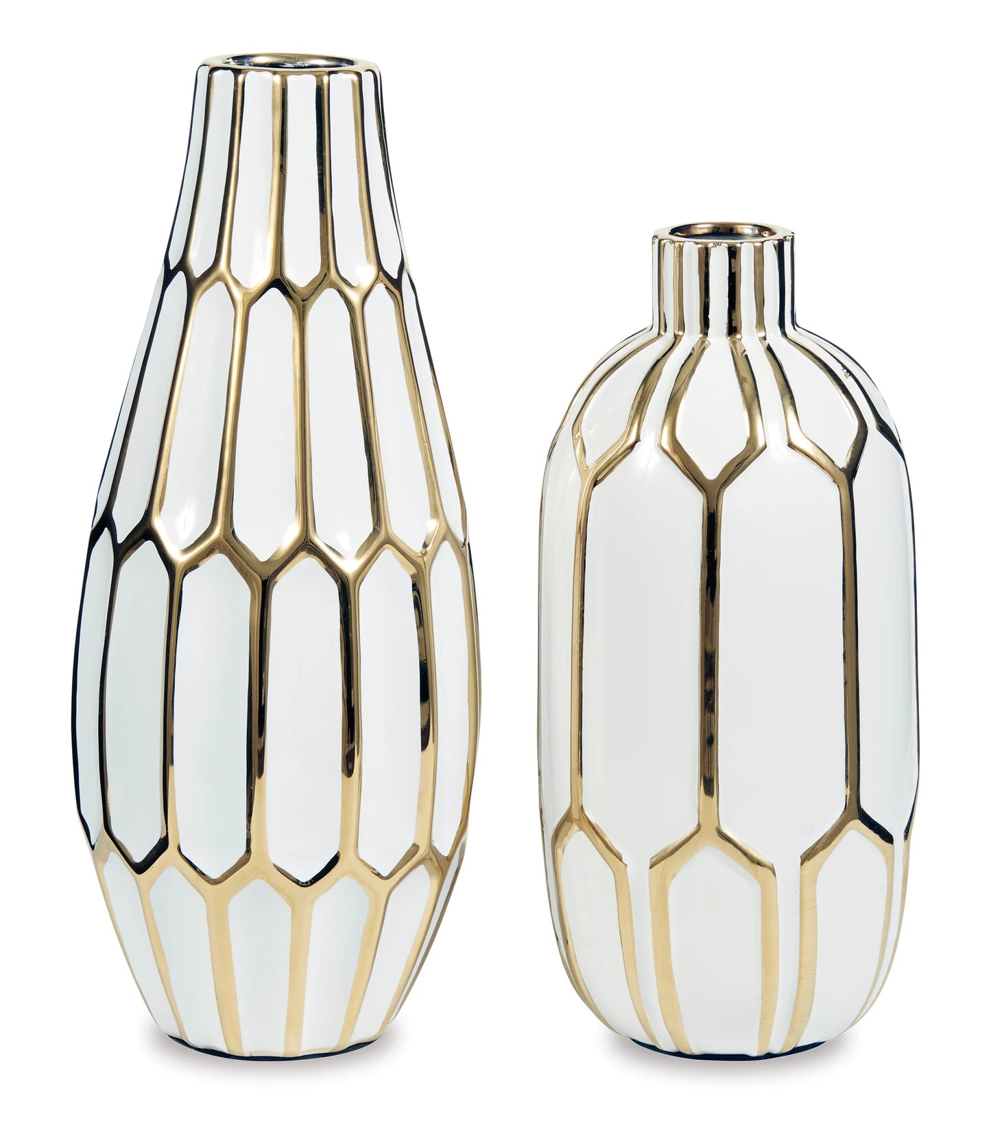 Ashley A2000315 Gold & White Vase