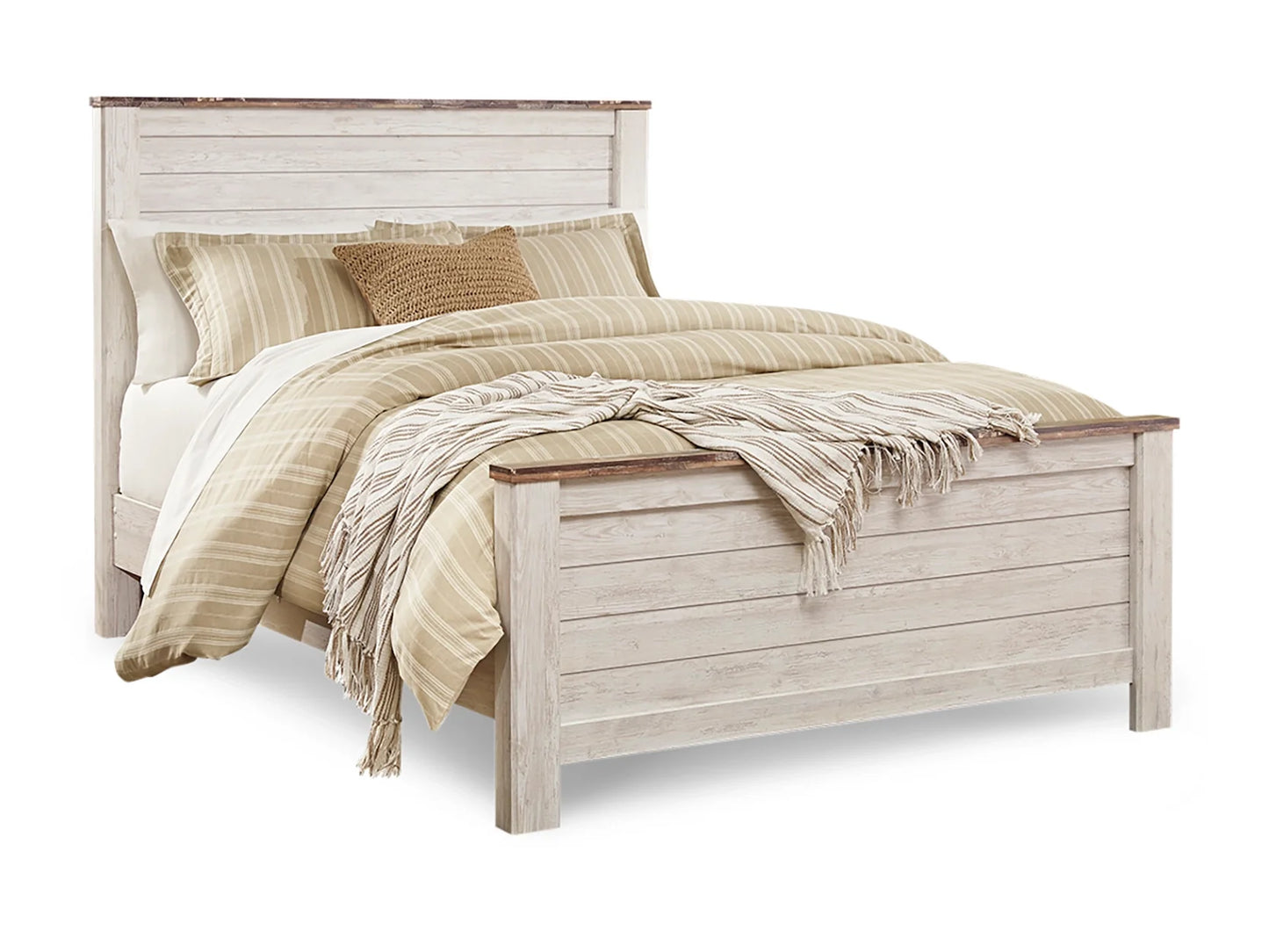 4pcs White Ashley B267 Willowton Bedroom Set