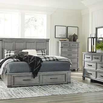 4pcs or 5pcs  Gray  Ashley B772 Russelyn Bedroom Set