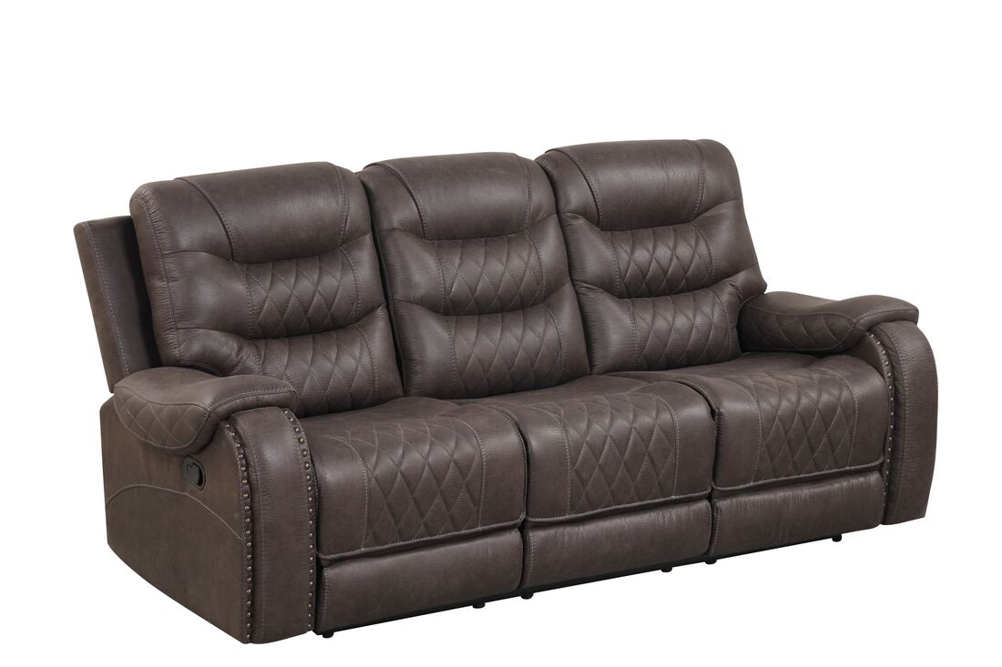 3pcs Ashley Chocolate Palomino Reclining Sofa Set
