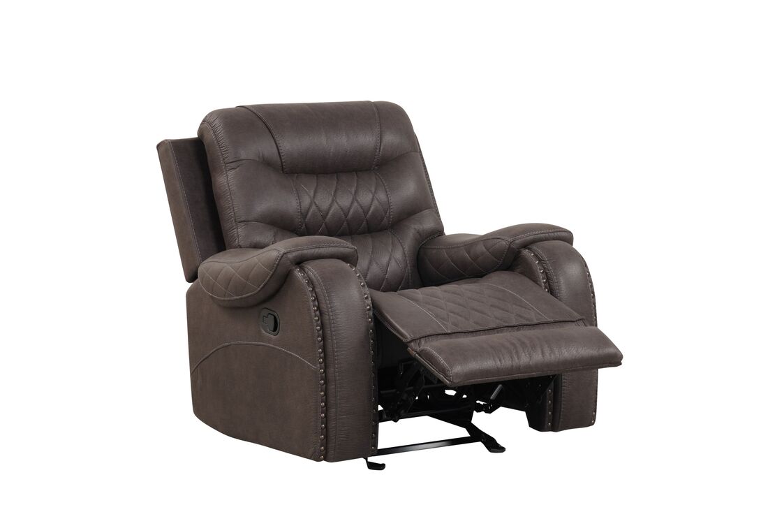 3pcs Ashley Chocolate Palomino Reclining Sofa Set