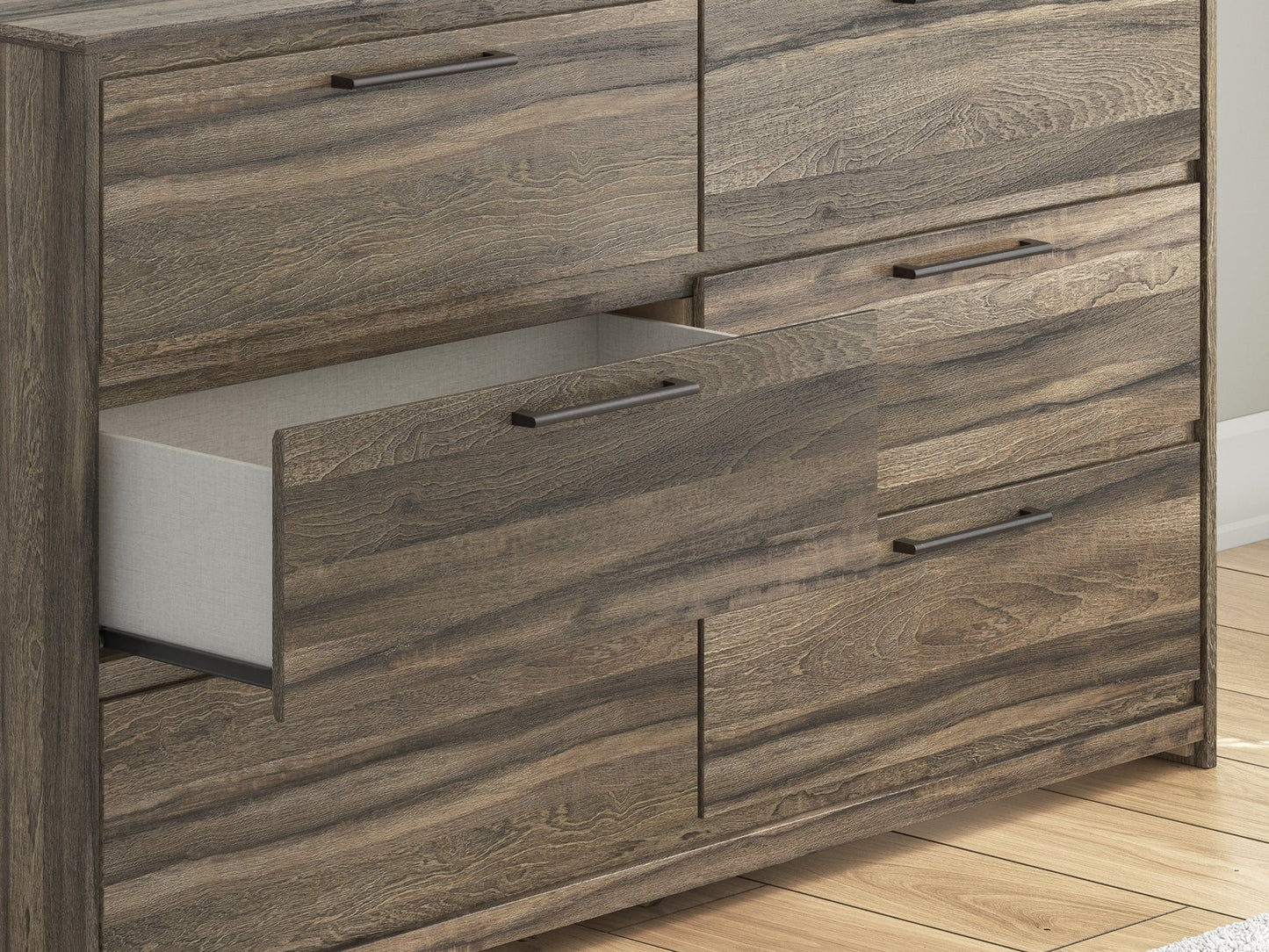 4pcs Brown  Ashley PCB2005 Elbrim Bedroom Set