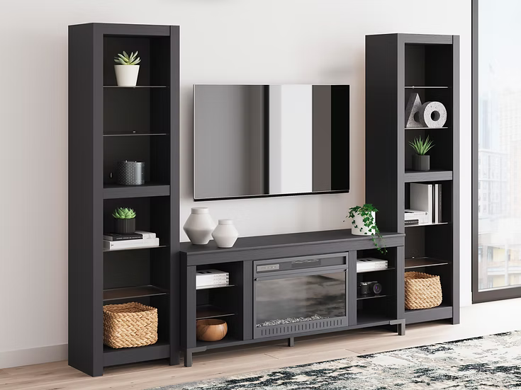 Ashley W2721 Cayberry Black TV Stand