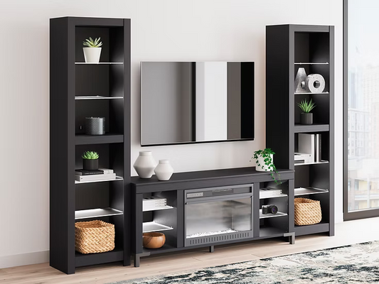 Ashley W2721 Cayberry Black TV Stand