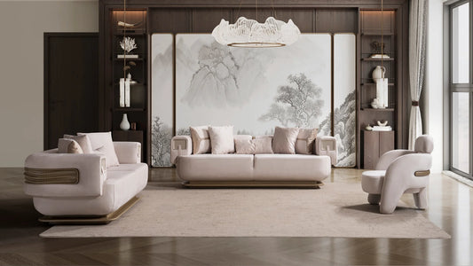 2pcs or 3pcs Athena Collection Sofa & Loveseat Set