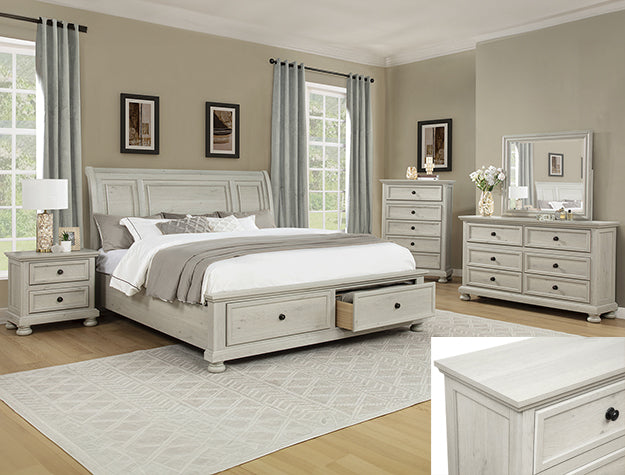CLARIBELLE BEDROOM GROUP WHITE