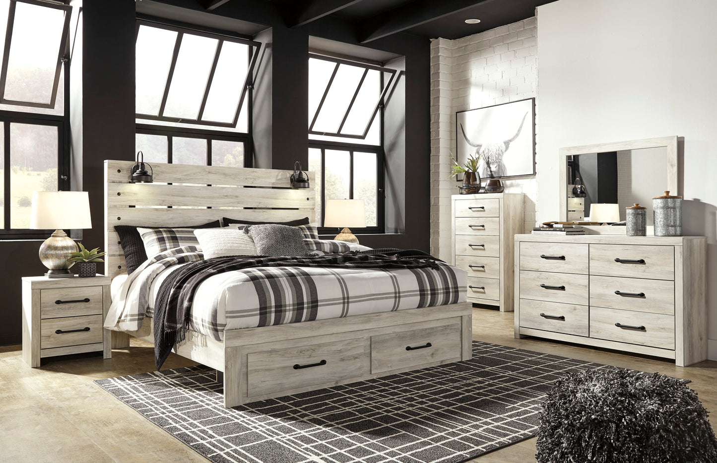 5pcs or 4pcs Ashley B192 Cambeck Bedroom Set