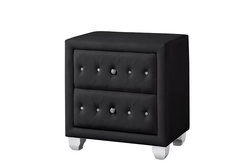 4pcs B2029 Olivia Black Bedroom Set