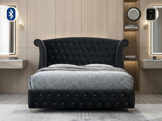 B2030 Divina (Black) - Queen Bed