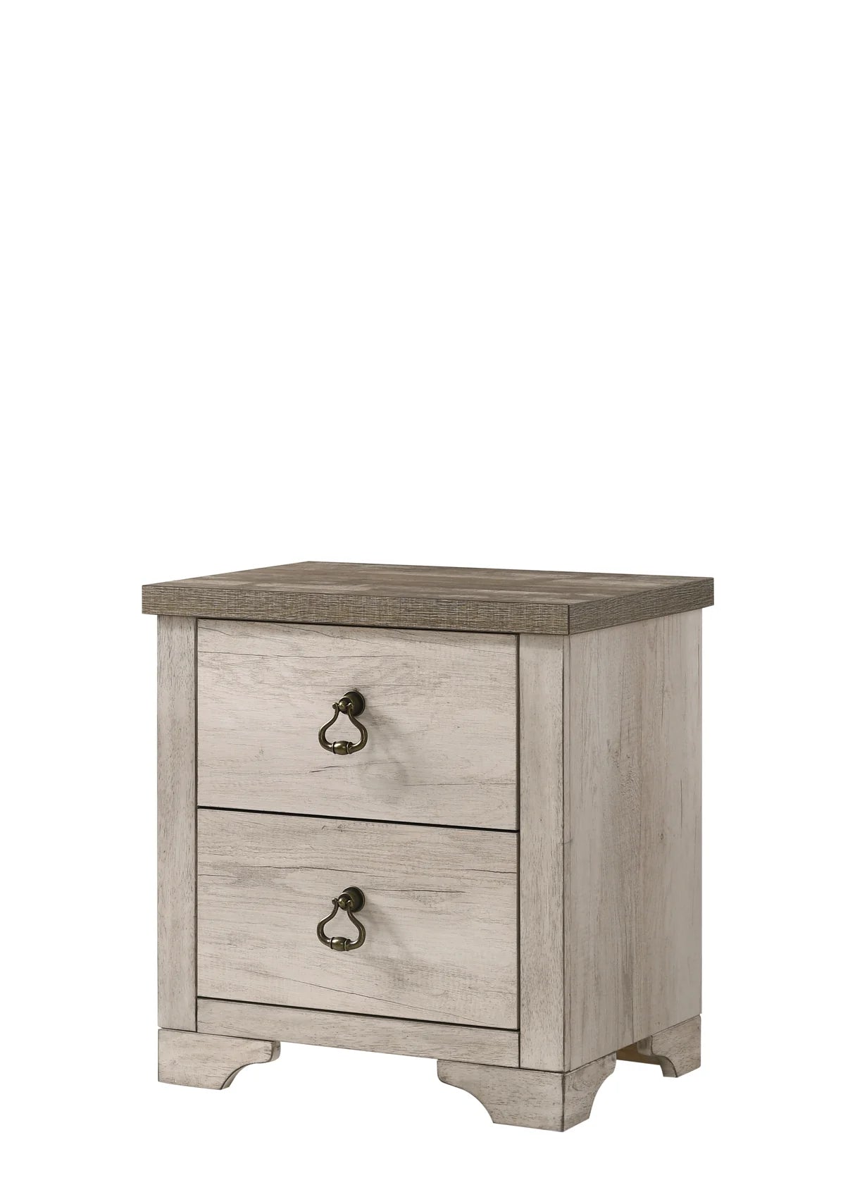 5pcs Patterson Natural Wood Finish Bedroom Set