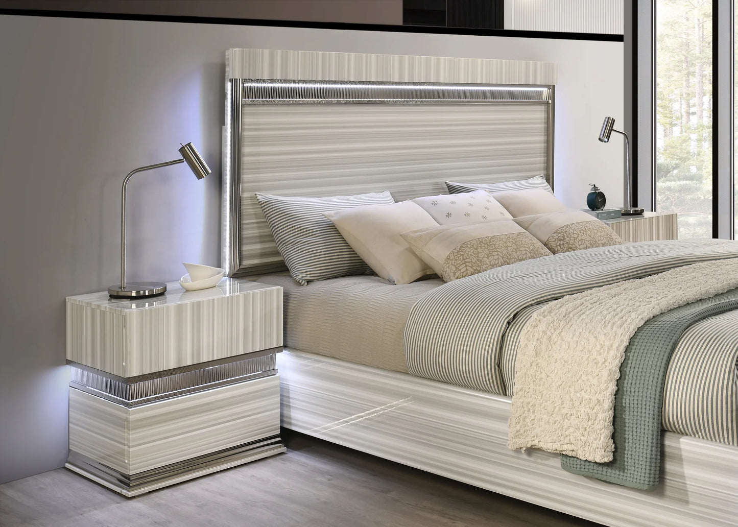 5pcs or 4pcs B33 Carrara Bedroom Set