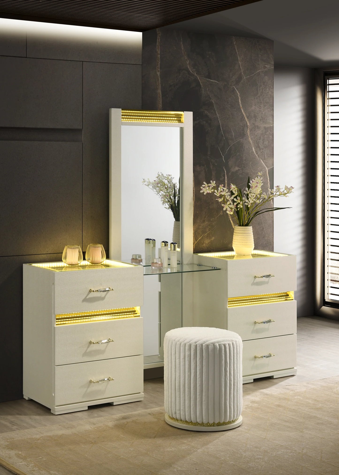 5pcs or 4pcs B34 Brillia Bedroom Set
