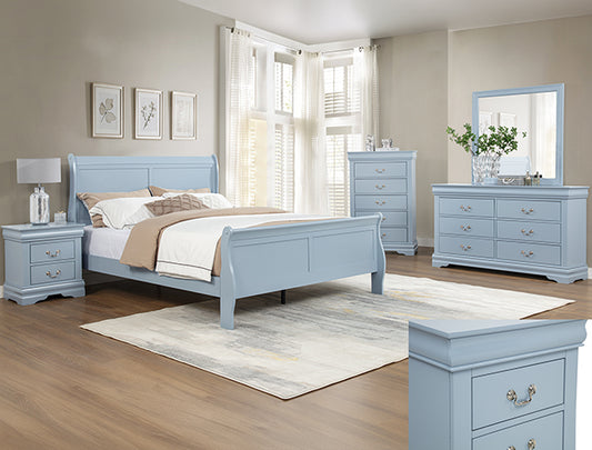 LOUIS PHILIP BLUE BEDROOM GROUP