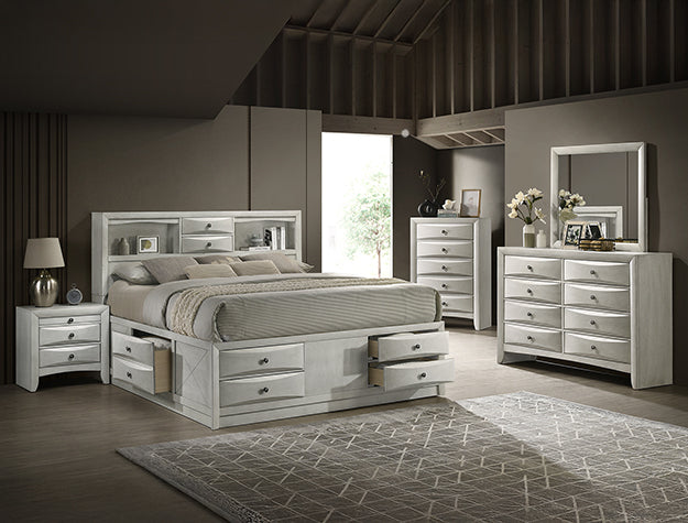 EMILY STORAGE WHITE BEDROOM