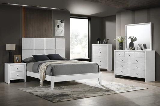 5pcs Denker-Evan White Bedroom Set