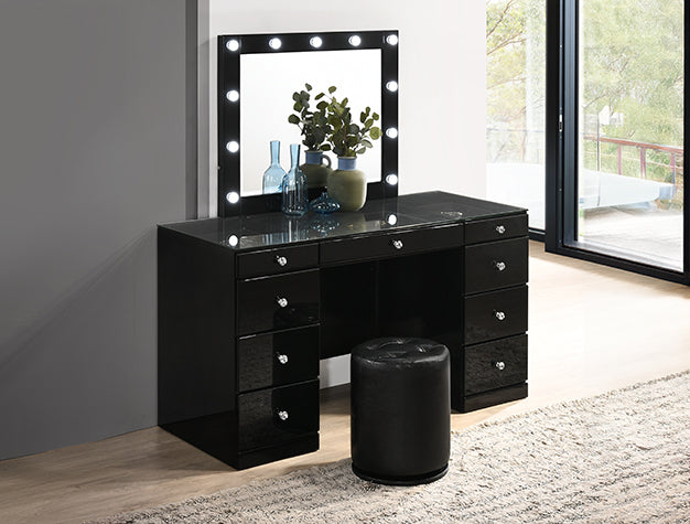 B4850bkset Avery Black Vanity