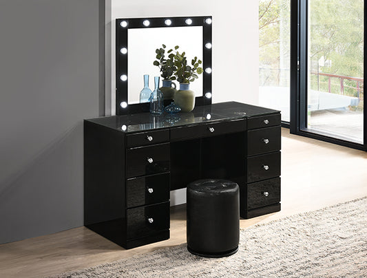 B4850bkset Avery Black Vanity