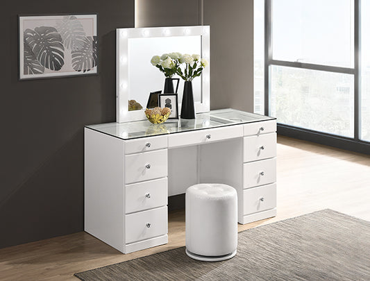 B4850whset Avery White Vanity