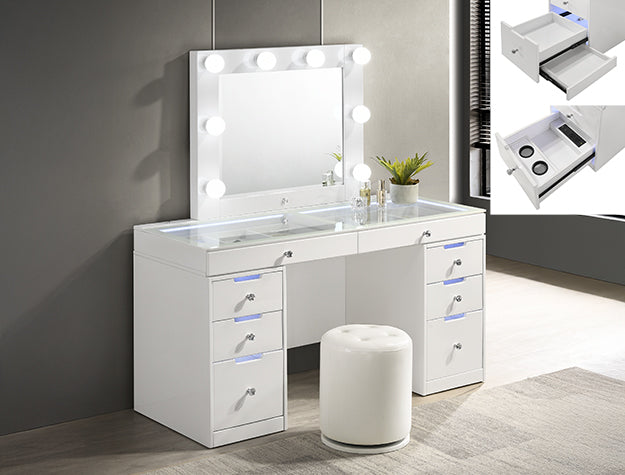 B4852 White Luxo Vanity
