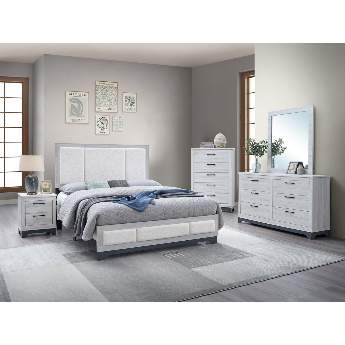 B4940 Kevin (Platform Bed) - Queen 4pcs