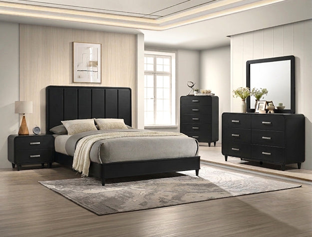 NYOMI QN PANEL HB/FOOTBOARD-BLACK