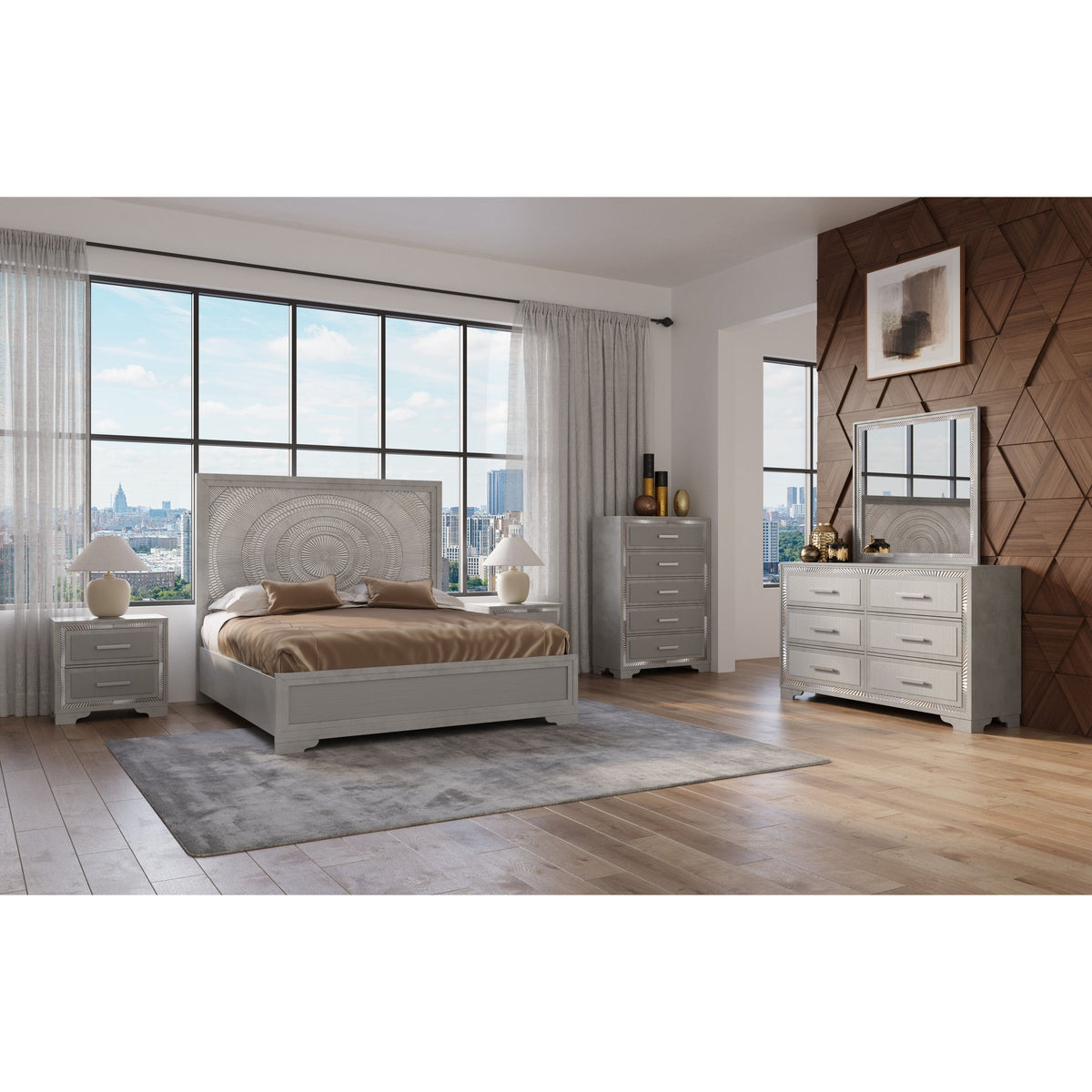 B5950 Miramar - 4pcs Queen