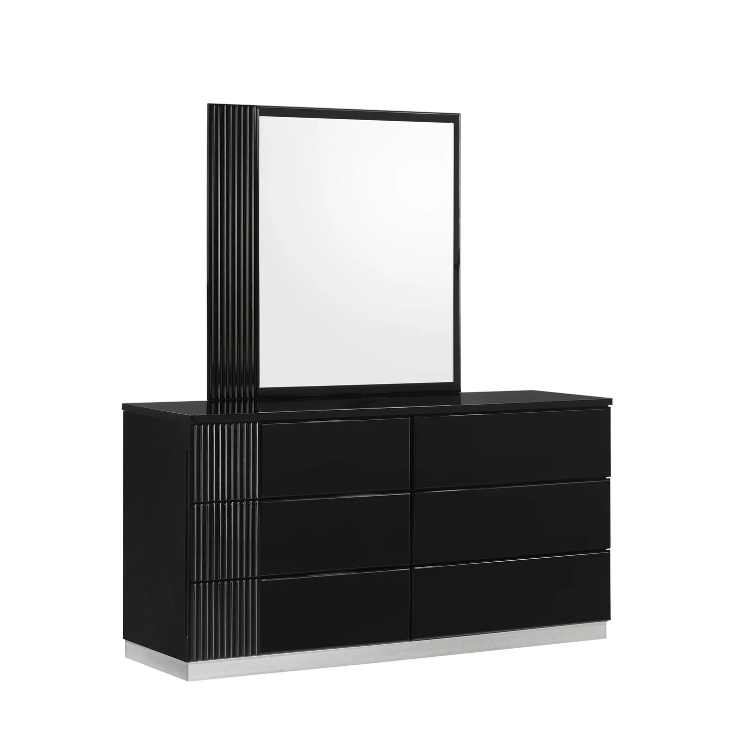 4pcs  Black B77 Modena Bedroom Set