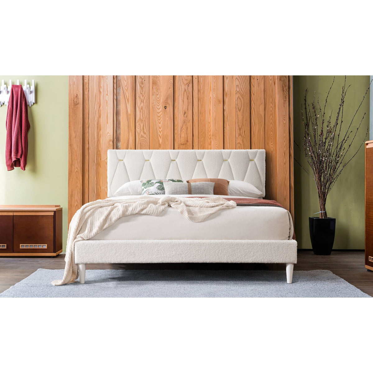 B8071 Kiran (Cream) - Full Bed