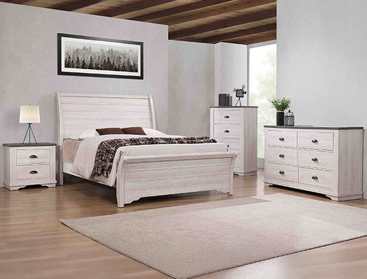CORALEE QUEEN HEADBOARD CHALK/GREY