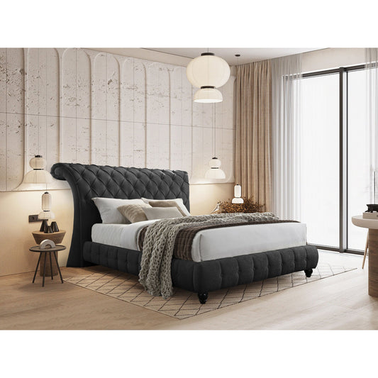 B8560 Everly (Black) - Queen Bed