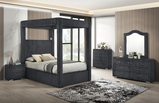 4pcs & 5pcs Grey B9013 Atlam w/Henley Bed Frame
